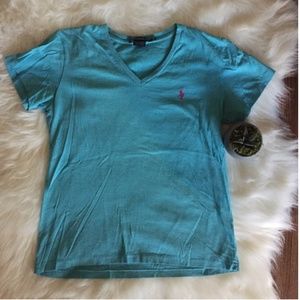 Light Blue Authentic Ralph Lauren Women's Tee